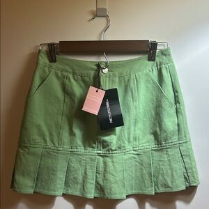 PrettyLittleThing Light Green Mini Skirt